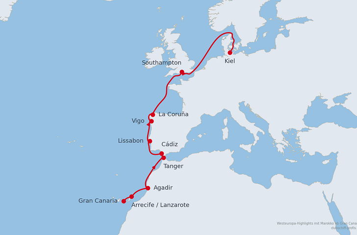 Impression zu Winter 2026/27 - AIDAprima - Westeuropa-Highlights mit Marokko