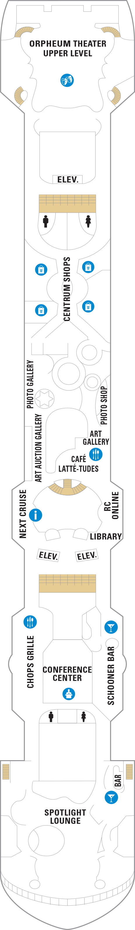 Enchantment of the Seas - Royal Caribbean International - Deck 6 (Deck 6)