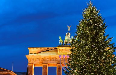 Weihnachten in Berlin am Brandenburger Tor