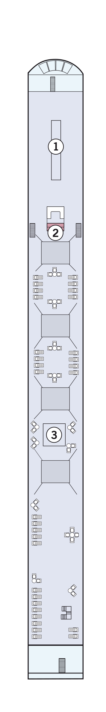 MS Amadeus Silver III - Amadeus Flusskreuzfahrten - Deck 4 (Sonnen-Deck)