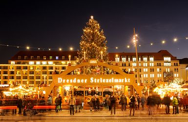 Der Striezelmarkt in Dresden