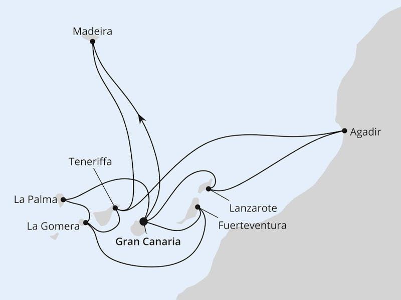 Große Kanaren-Reise mit Madeira & Marokko