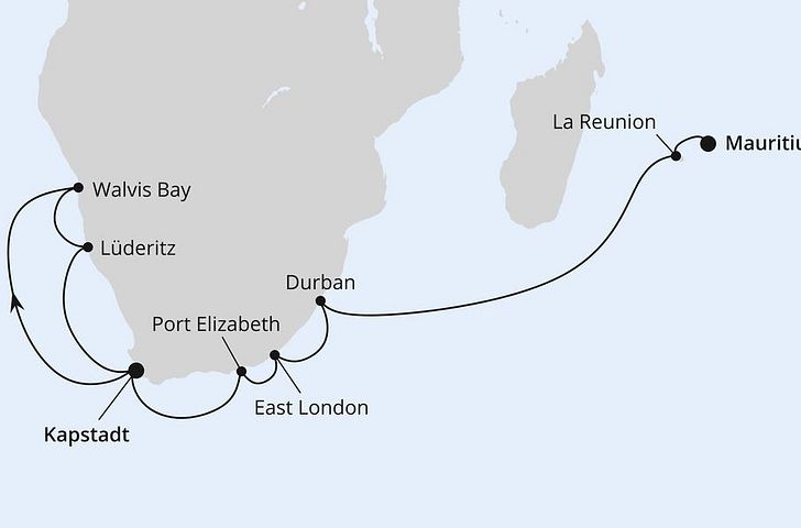 Impressionn zu AIDA Winter 2025/26 - AIDAstella - Große Südafrika & Indischer Ozean Reise