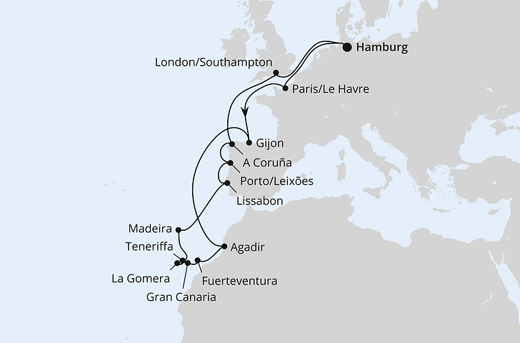 Impression zu AIDA Winter 2027/2028 - AIDAmar - Große Winterpause Kanaren zu den Feiertagen