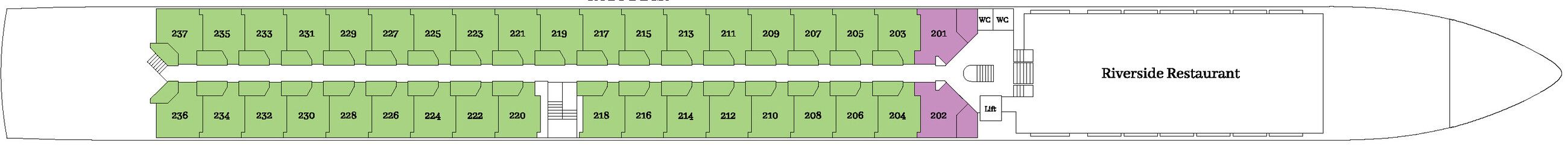 MS VIVA ONE - VIVA Cruises - RUBINDECK