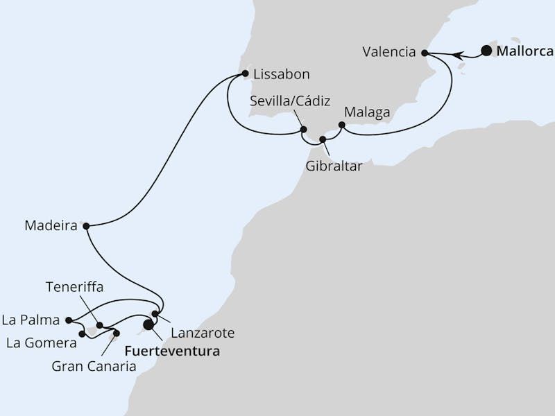 Andalusien, Madeira & Kanaren ab Mallorca 1
