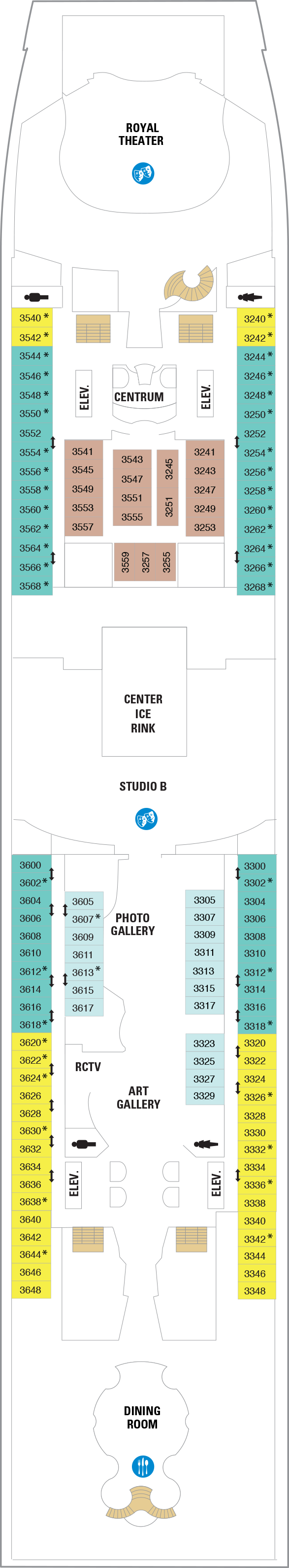 Independence of the Seas - Royal Caribbean International - Deck 3 (Deck 3)