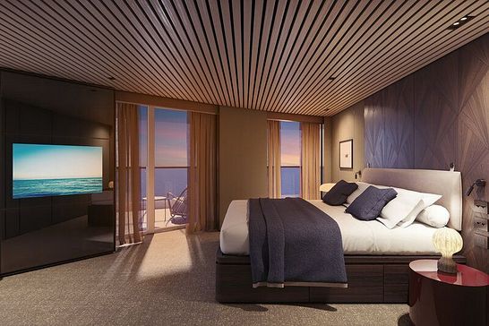 Norwegian Viva - Norwegian Cruise Line - The Haven Owner's Suite mit Hauptschlafzimmer und großem Balkon (H4)