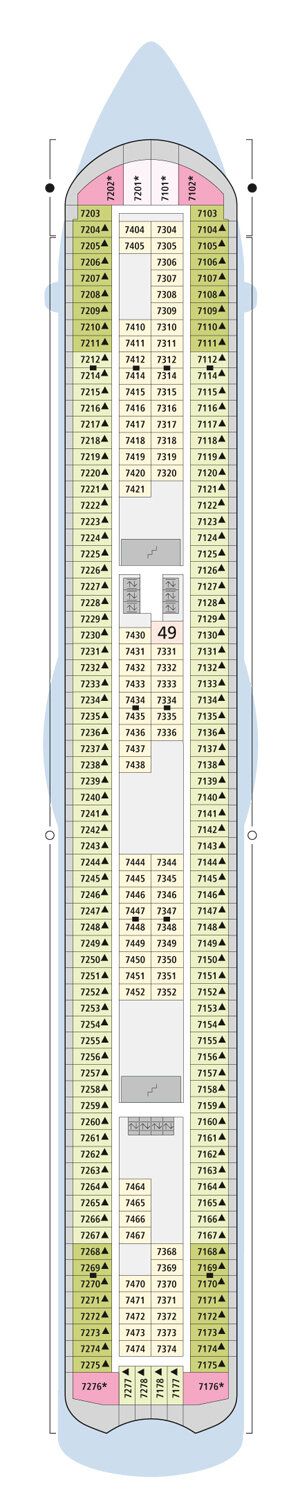 AIDAluna - AIDA Cruises - Deck 7 (Deck 7)