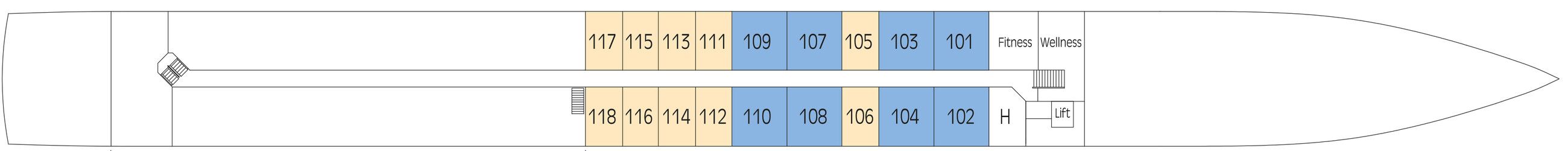 SAVOR - Ohne Reederei - SMARAGD-DECK | SAVOR