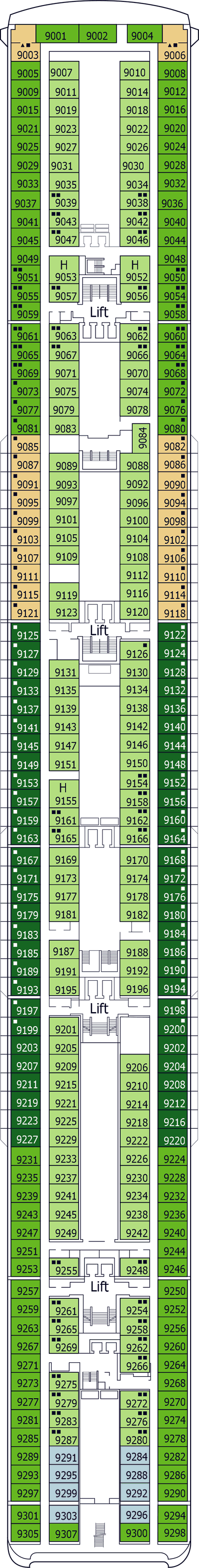 MSC Lirica - MSC Cruises - Deck 9 (Albinoni)