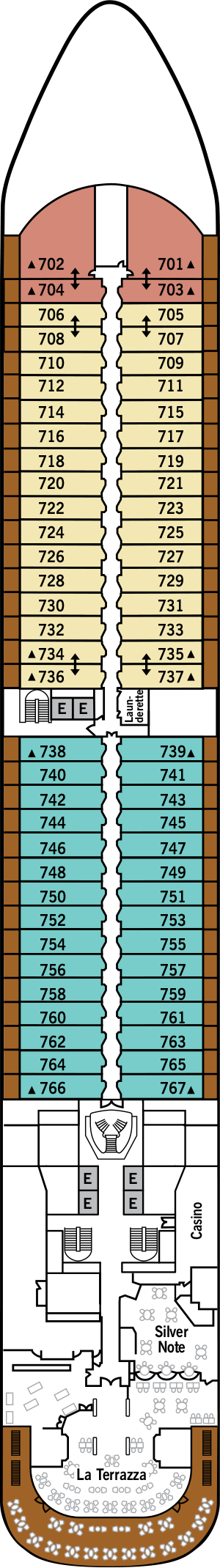 Silver Muse - Silversea - Deck 7 (Deck 7)