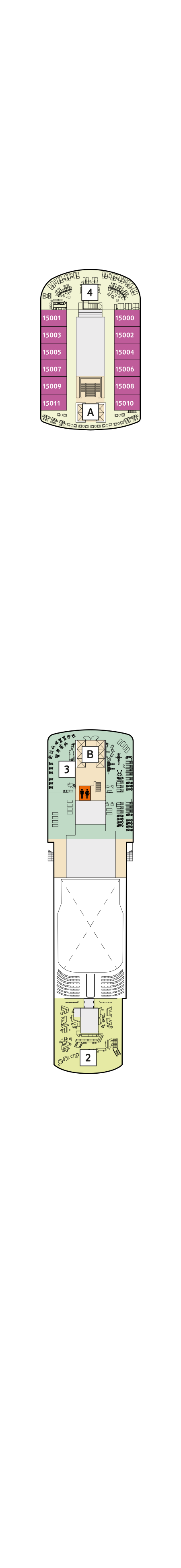 Mein Schiff 2 - TUI Cruises - Deck 15 (Brise)