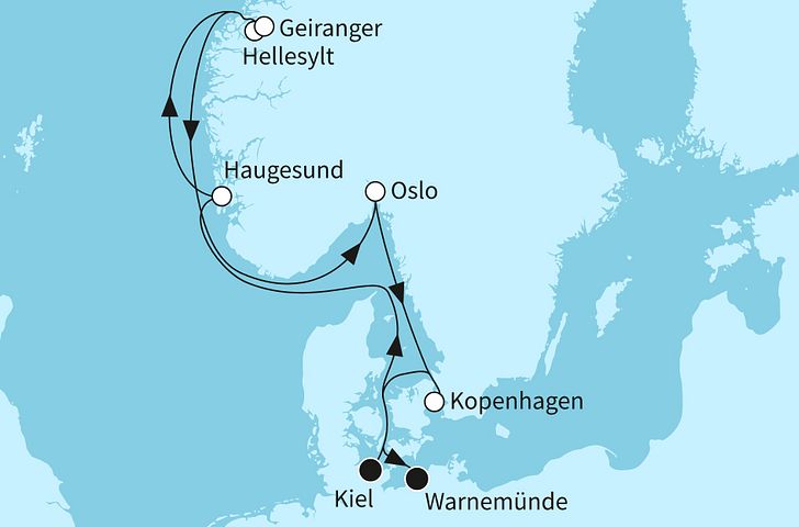 Impressionn zu Sommer 2025 Besttarif - Mein Schiff 7 - Metropolen der Ostsee und Norwegens Fjordwelten