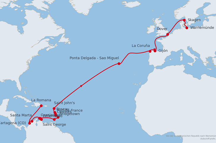 Impression zu Kreuzfahrten mit AIDAdiva - Winter 2026/27 - Von der Karibik nach Warnemünde