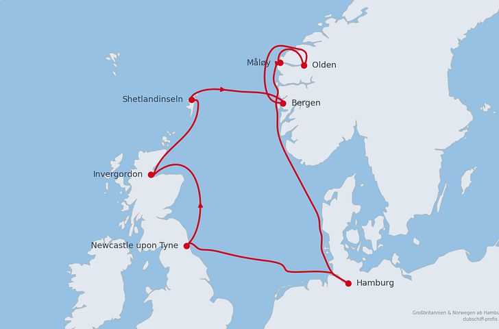 Impression zu Sommer 2026 - AIDAsol - Großbritannien & Irland/ Norwegen