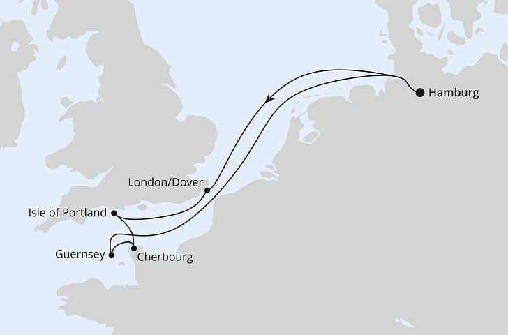 Impressionn zu AIDA wird 30 - AIDAsol - Südengland, Guernsey & Mont-Saint-Michel ab Hamburg