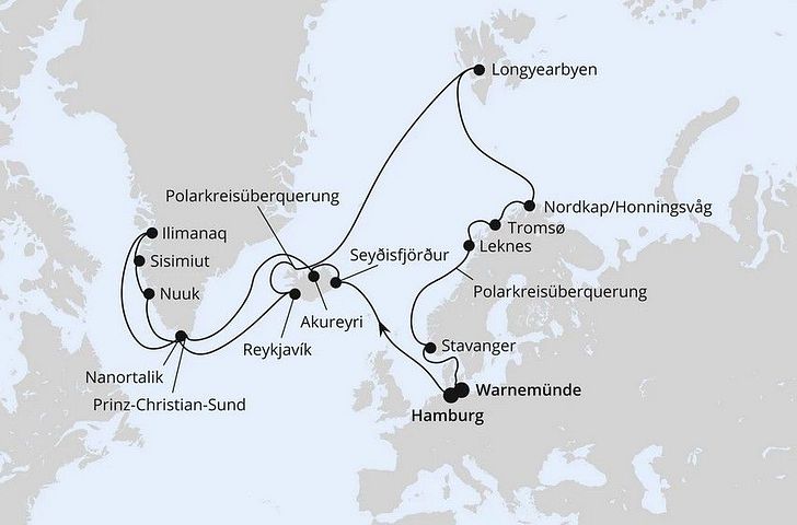 Impression zu AIDA Sommer 2028 - AIDAsol - Island, Grönland & Spitzbergen