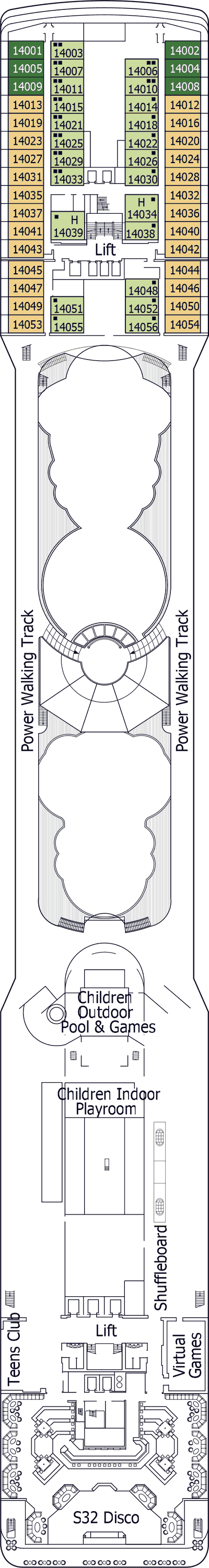 MSC Poesia - MSC Cruises - Deck 14 (Pascoli)