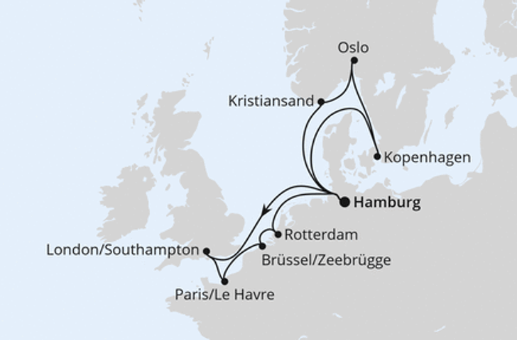 Impression zu AIDA ALL IN Winter 2026/27 - AIDAnova - Metropolen & Skandinavien ab Hamburg