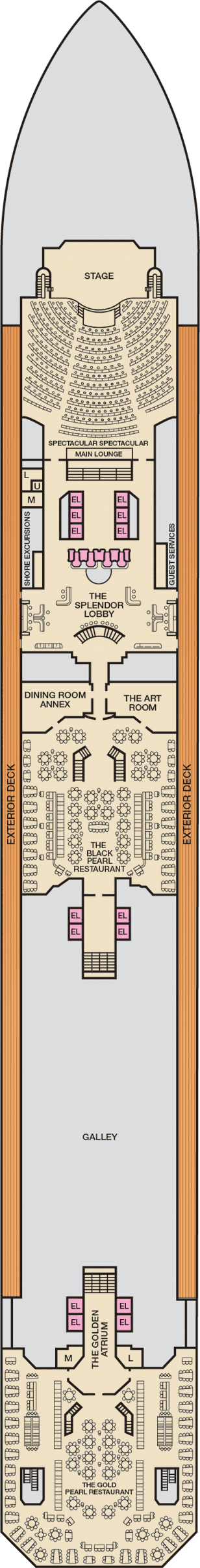 Carnival Splendor - Carnival Cruise Line - Deck 3 (Lobby)