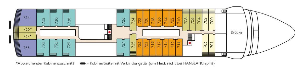 HANSEATIC spirit - Hapag-Lloyd Cruises - DECK 7