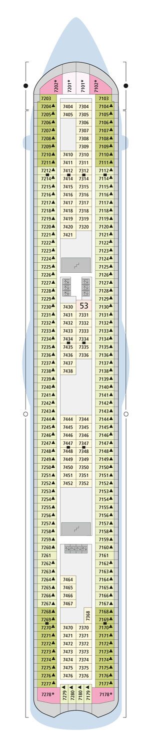 AIDAsol - AIDA Cruises - Deck 7 (Deck 7)