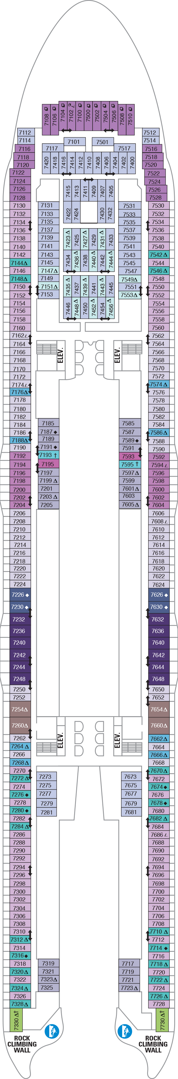Allure of the Seas - Royal Caribbean International - Deck 7