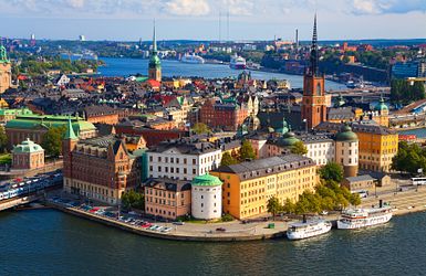 Blick auf Stockholm