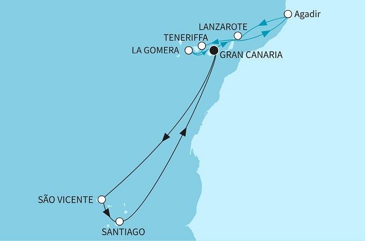 Impression zu Mein Schiff Einzelkabinen Special - Mein Schiff 7 - Kanaren mit Kapverden oder Marokko