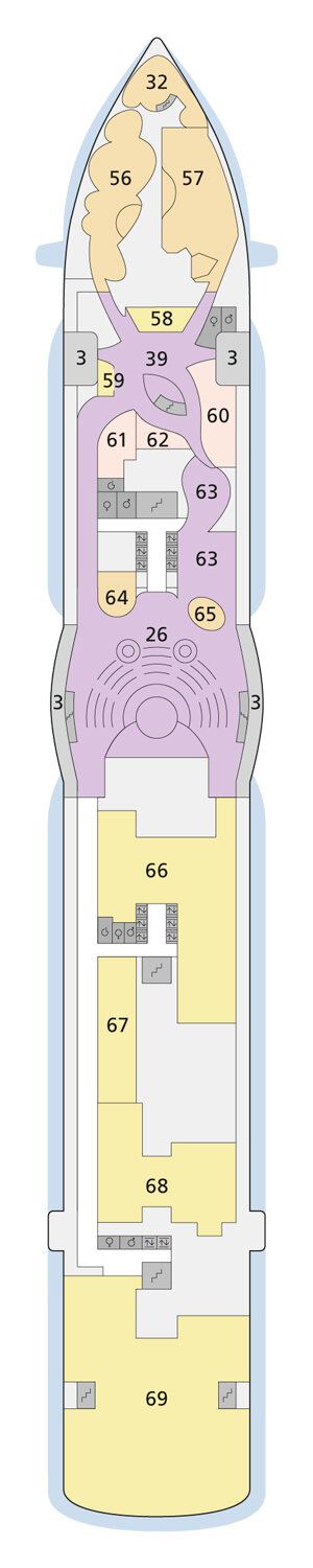 AIDAprima - AIDA Cruises - Deck 6 (Deck 6)