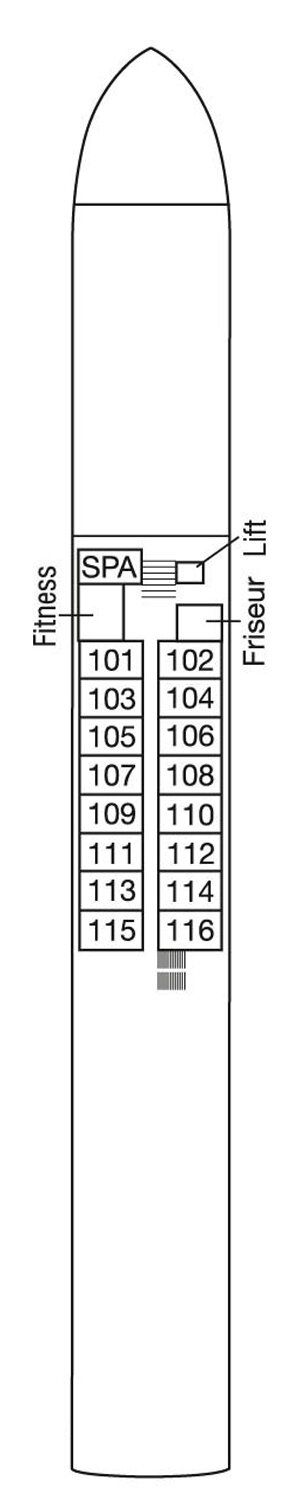 MS Anesha - Phoenix Flusskreuzfahrten - Deck 1 (Neptundeck)