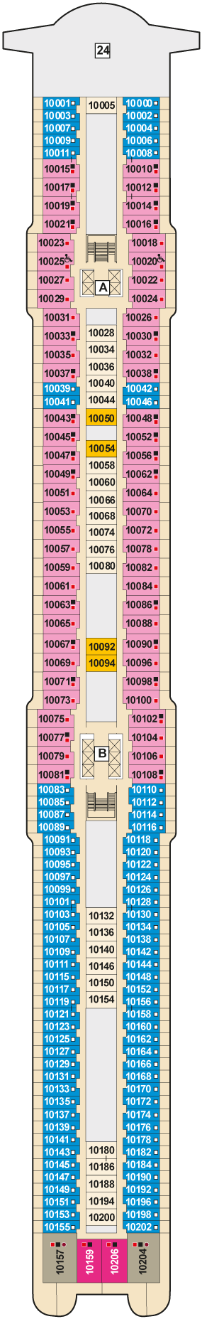 Mein Schiff 7 - TUI Cruises - Deck 10 (Perle)
