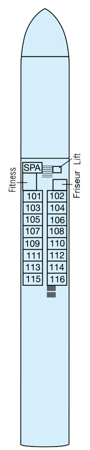 MS Annika - Phoenix Flusskreuzfahrten - Deck 1 (Neptundeck)