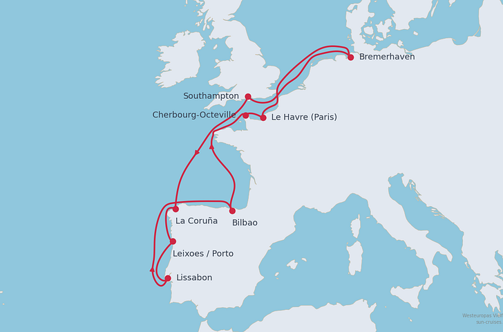 Impression zu Winter 2027/28 - Mein Schiff 2 -Westeuropas Vielfalt