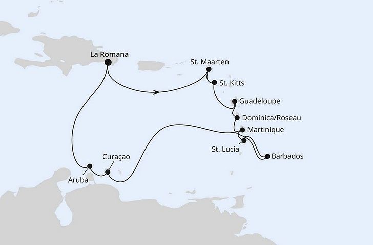 Impression zu AIDA Einzelkabinen Special - AIDAblu - Karibische Inseln