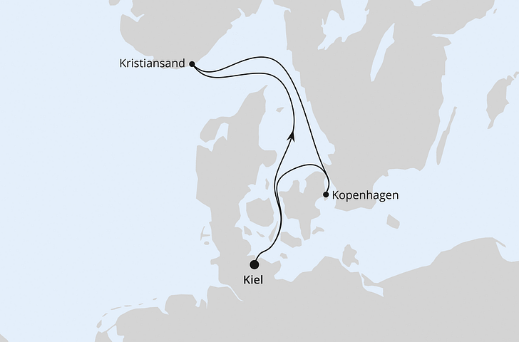 Impression zu AIDA Frühbucher Special - AIDAbella - Kurzreise nach Kristiansand & Kopenhagen