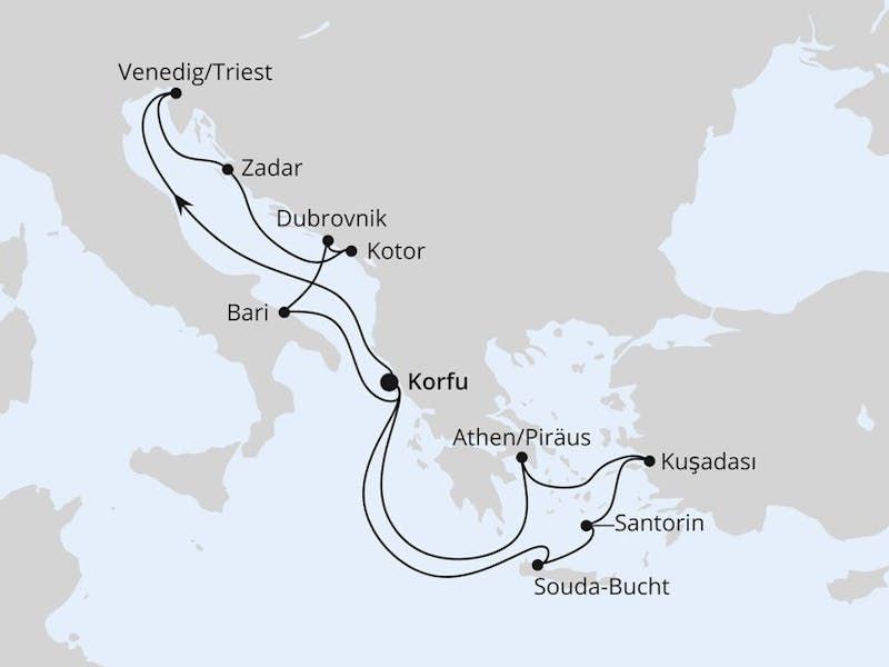 Adria & Griechenland ab Korfu 1