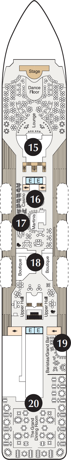MS Sirena - Oceania Cruises - Deck 5 (Deck 5)