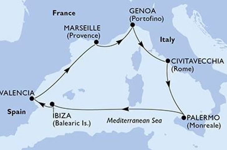 Impressionn zu MSC Yacht Club Sonderpreise - MSC Grandiosa - Mittelmeer mit Ibiza