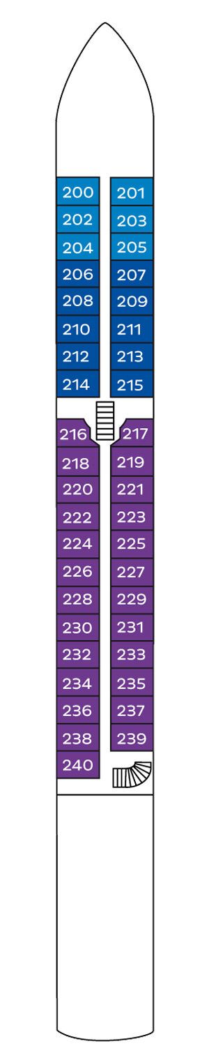 MS SEINE COMTESSE - Nicko Cruises - Deck 2 (Mitteldeck)
