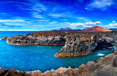 Los Hervideros auf Lanzarote