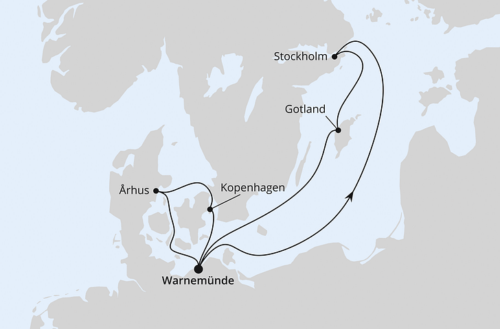 Impressionn zu AIDA PREMIUM All Inclusive Sommer 2025 - AIDAmar - Schweden & Dänemark