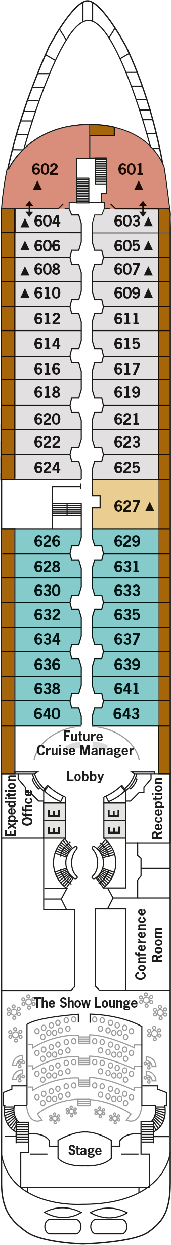 Silver Wind Expedition - Silversea - Deck 6 (Deck 6)