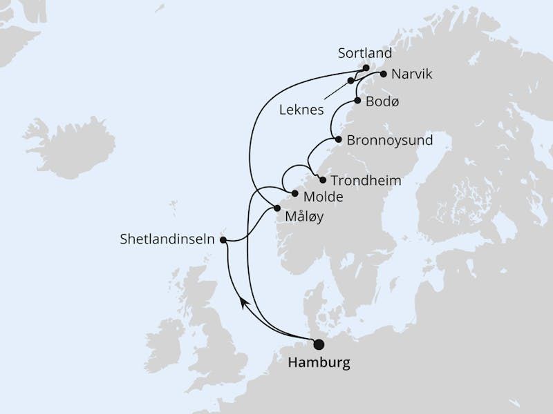 Norwegen mit Lofoten & Vesterålen ab Hamburg