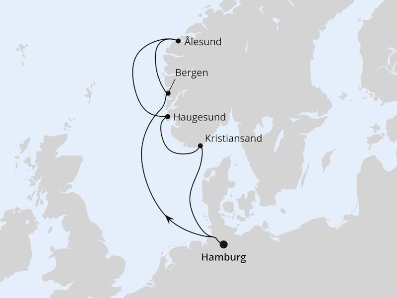 Norwegen ab Hamburg