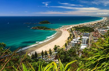 Blick über Tauranga 