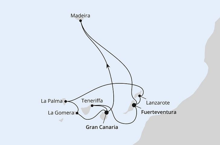 Impression zu AIDA Angebot der Woche - AIDAbella - Große Kanarenrundreise & Madeira