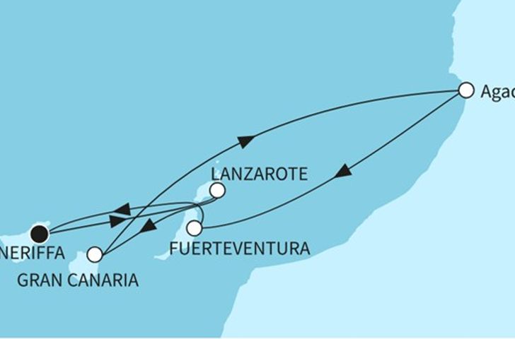 Impressionn zu Winter 2026/27 - Mein Schiff Relax - Kanaren mit Marokko