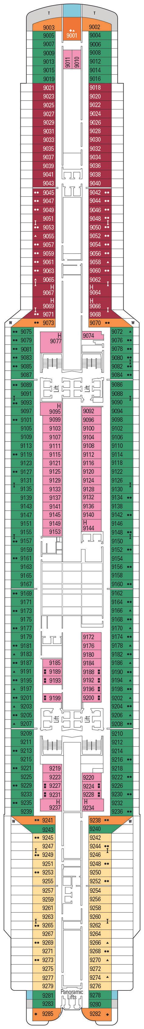 MSC Seashore - MSC Cruises - Deck 9 (Peggy's Point)